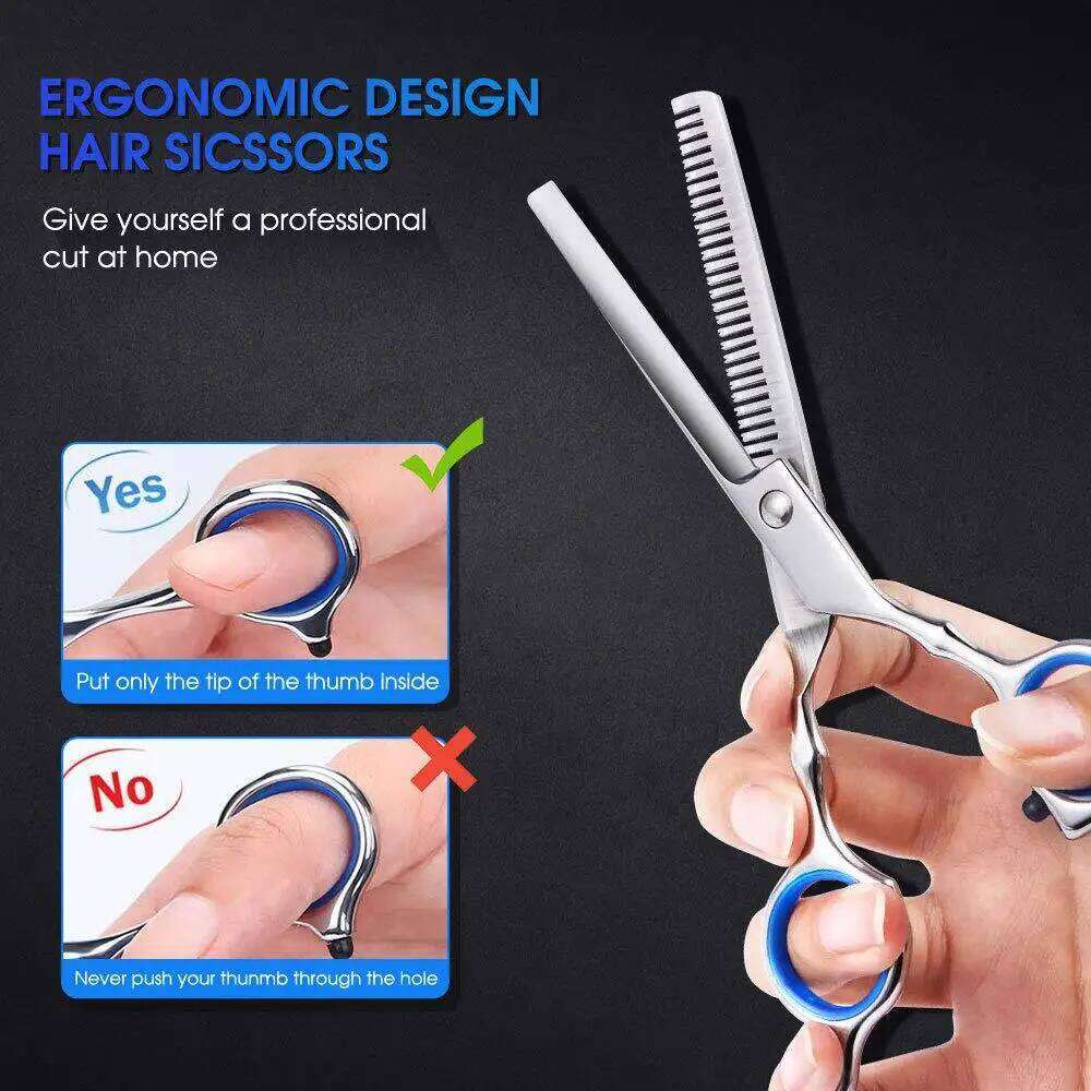 6 Inch Hair Professional Hairdressing Cutting Thinning Scissors Barber Shear Accessories H260303