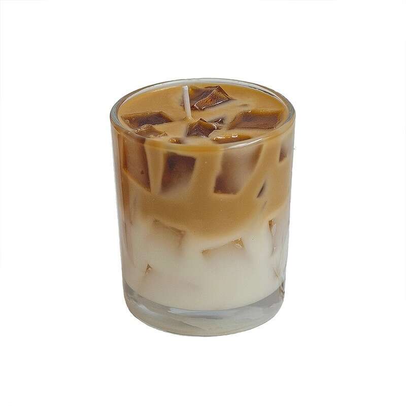 Iced Latte Coffee Scented Candle Set Home Bedroom Decoration for Girls Light Birthday Gift Fragrance Souvenir W260304