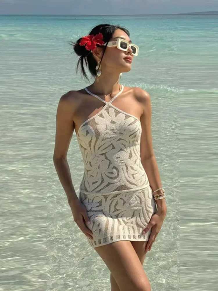 Sexy Sling Dress Women Chic Backless Lace Up Off Shoulder Skinny Hollow Out Dresses M260304