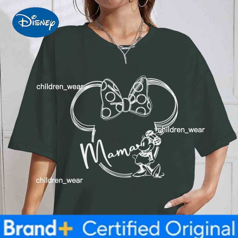 Disney New Mickey Minnie Couple T Shirts Cotton Valentines Day Cartoon Short Sleeve O Neck Tees Matching Outfits for Men Women H260304