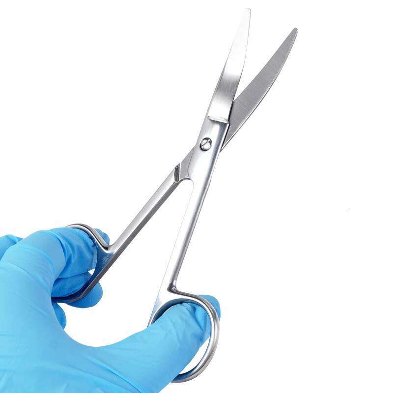 Dental Gauze Bandage Straight Curved Nursing Scissors Safe Blunt Tip Tissue Cutting H260303