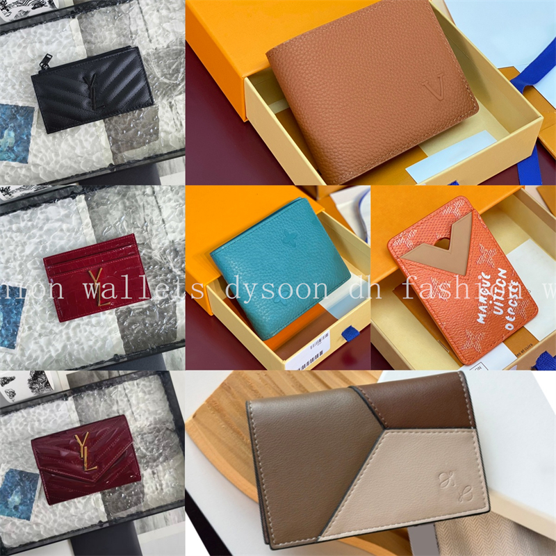 Fashion Wallets Cards Holders With Box Portable Fashionable Pouch Card Case Zipper Coin Pocket 32276 33865