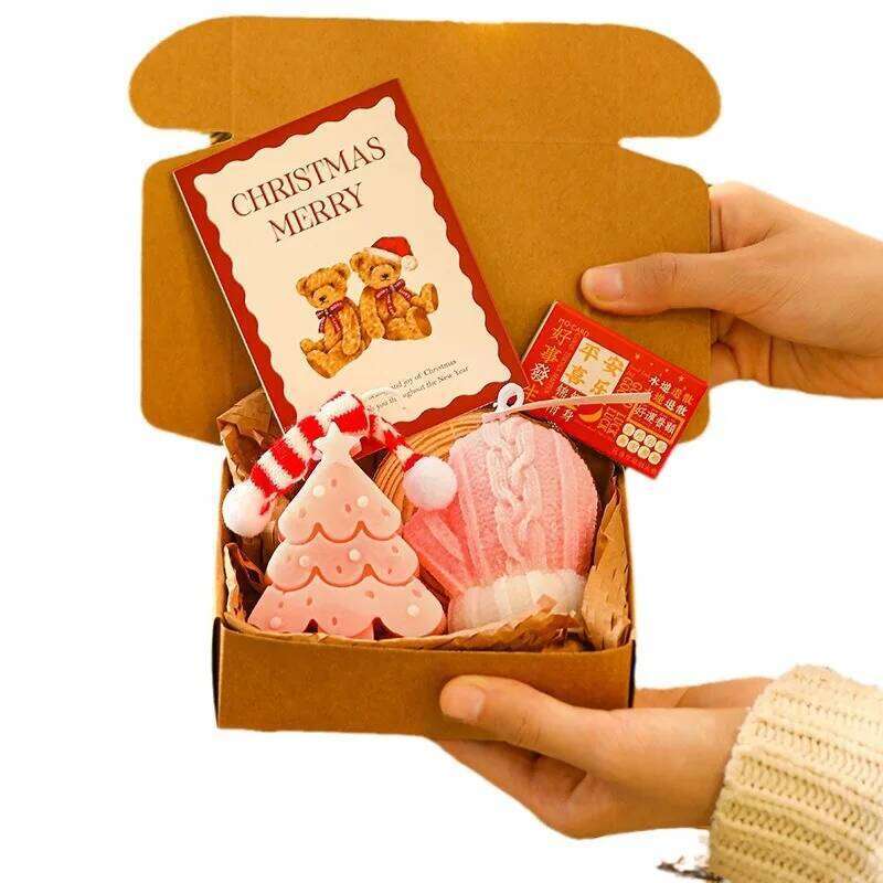 Tree Scented Decorative Set Holiday Candle Festive For Christmas Decor Home Decoration Gift Giving W260304