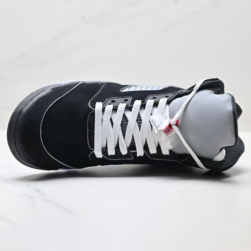 With box 5 Mens Basketball Shoe 5s Black Metallic Reimagined Wolf Grey Fire Red Medium Soft Pink Muslin Racer Blue Aqua Olive Midnight Navy Sneakers T