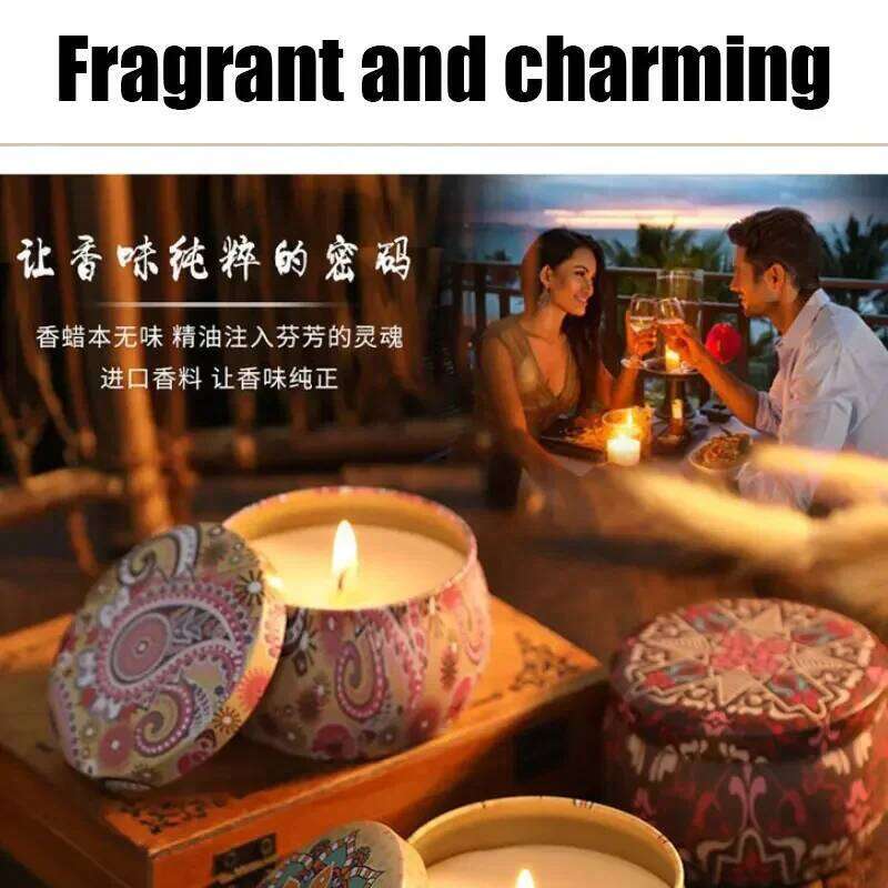 Gbbma A box of notes Scented Use natural dried flowers candles For indoor aromatherapy W260304