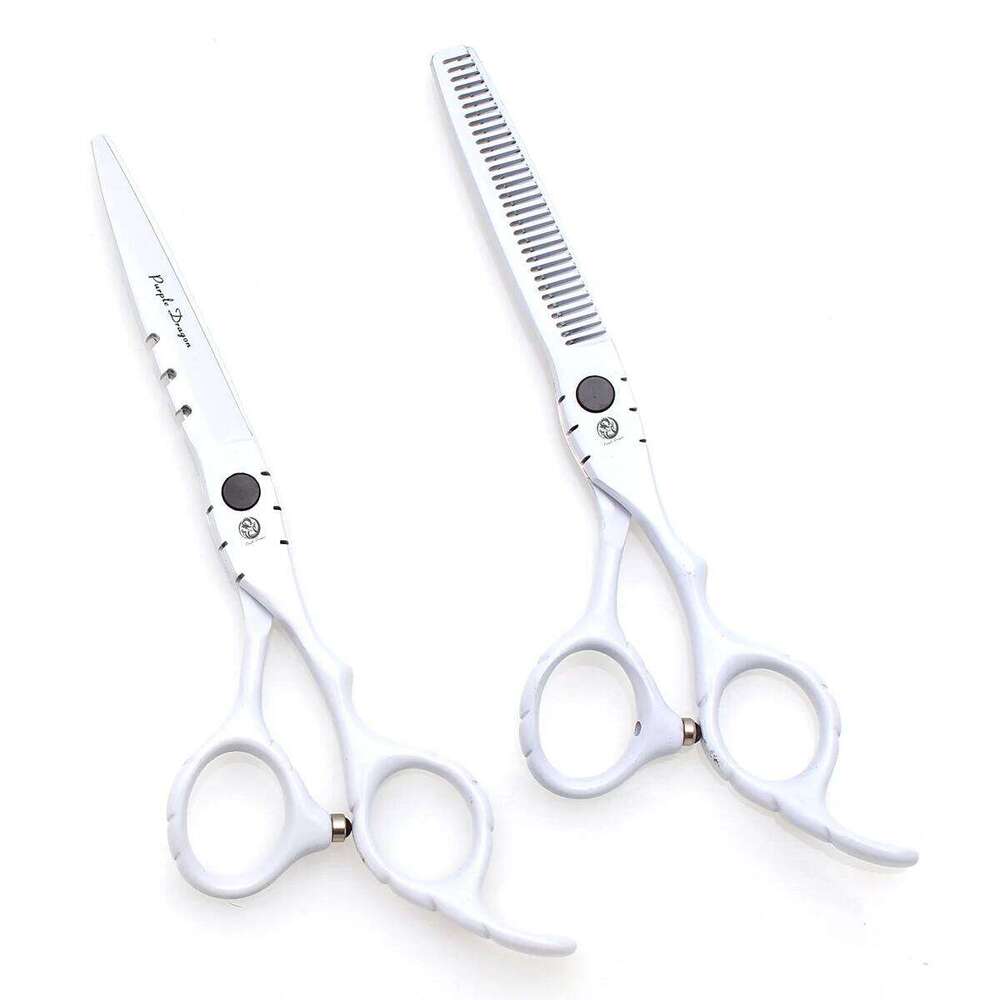 Professional Hairdressing 5.5" 6" Stainless Black Hair Cutting Scissors Barber Shop Thinning Shears Z1010 H260303