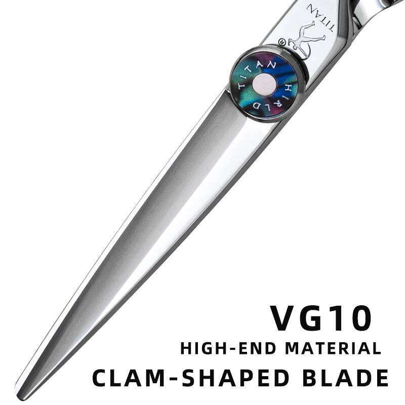 TITAN professional barber hairdressing cutting thinning shear salon hair tool high-end cut scissors 6inch H260303