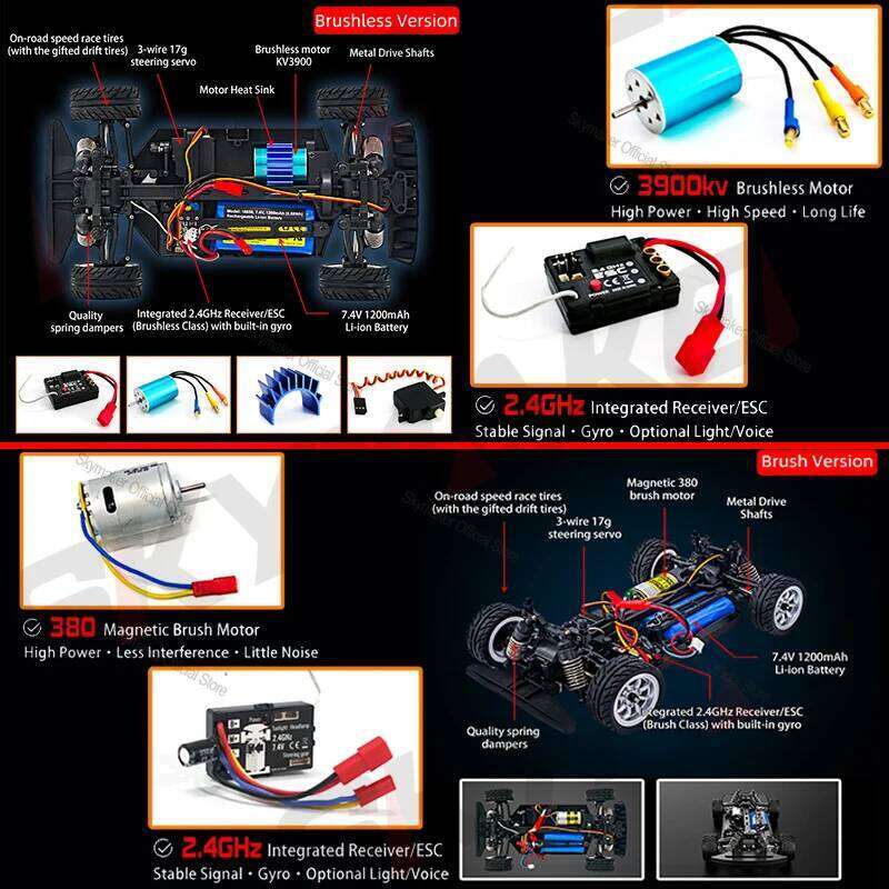 Racing 1/16 UD1604 UD1603 Ud1607 UD1608 RC High Speed 2.4G Brushless 4WD Remote Control Drift Car Toys For Boys Z260303