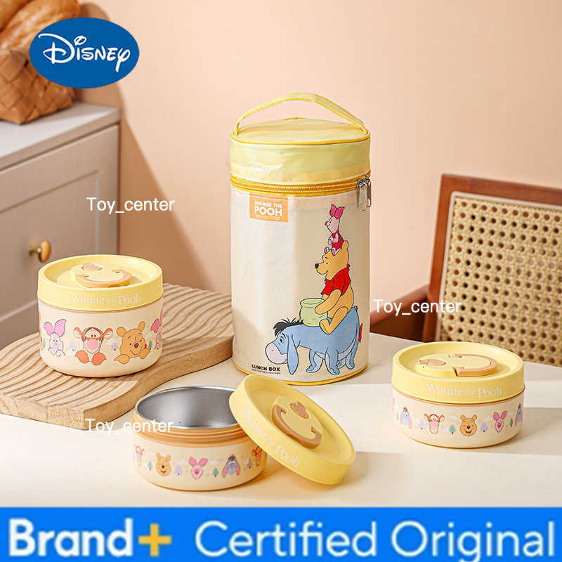 Winnie Cartoon Stainless Steel Preservation Box New Food Grade Lunch Box Household Cute ChildrenS Bento Box Peripheral Products H260304