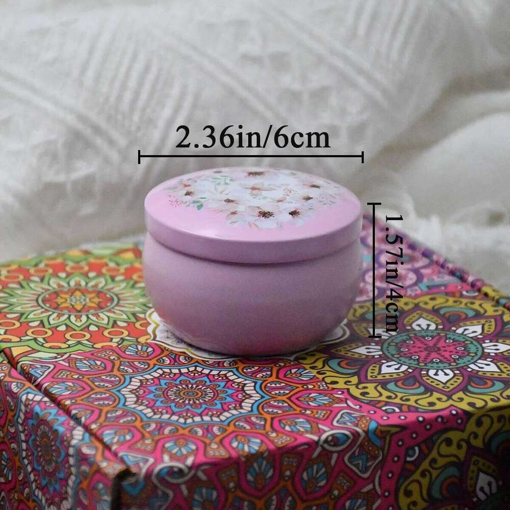 4pcs/box Scented Set Gift Islamic Arabic Patterns Aromatic Candle Jar DIY Smokeless Couples Romantic Incense Candles W260304