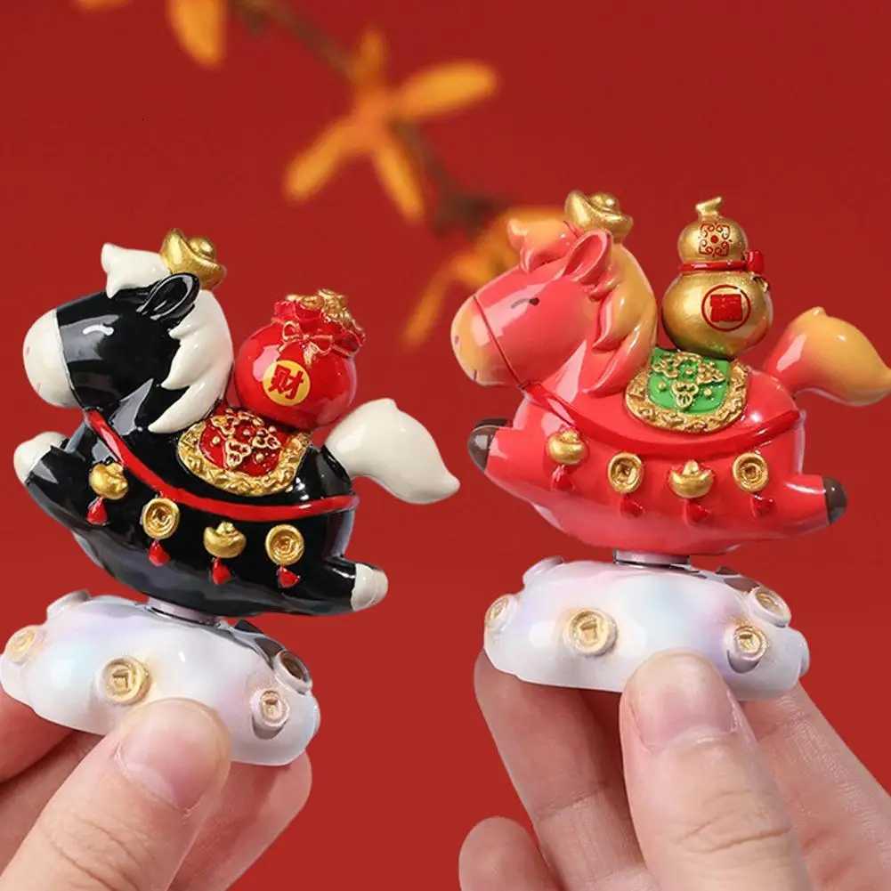 This 2026 Year of the Horse resin statue brings festive feng shui charm to your tabletop decor.T260304