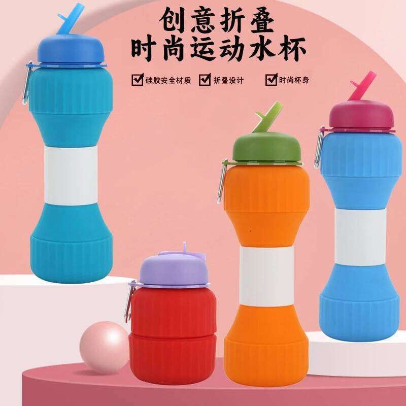 Collapsible Silicone Travel Cup Portable 650ml Large Capacity Sports Water Bottle Outdoor Activities Hiking Camping S260303