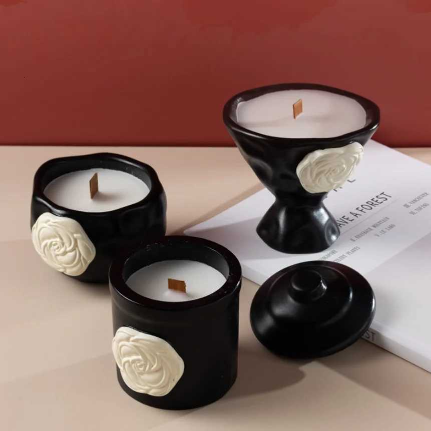Candle Cup DIY Container Elegant Aromatherapy Candle Holder for Festival GiftsT260304