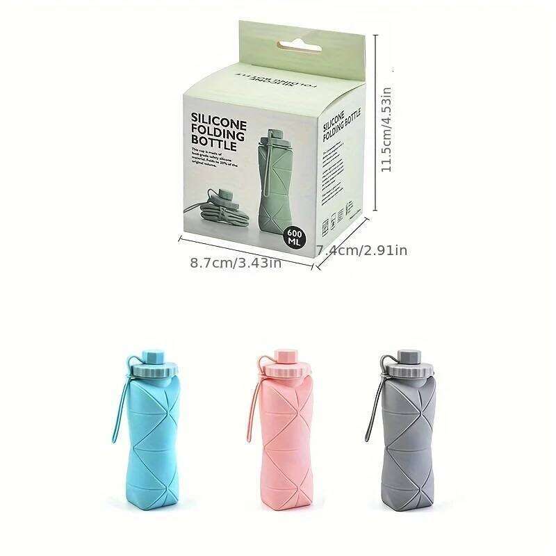 New Creative Silicone Folding Outdoor Portable and Scalable Sports Bottle Travel Water Handy Cup S260303 f51