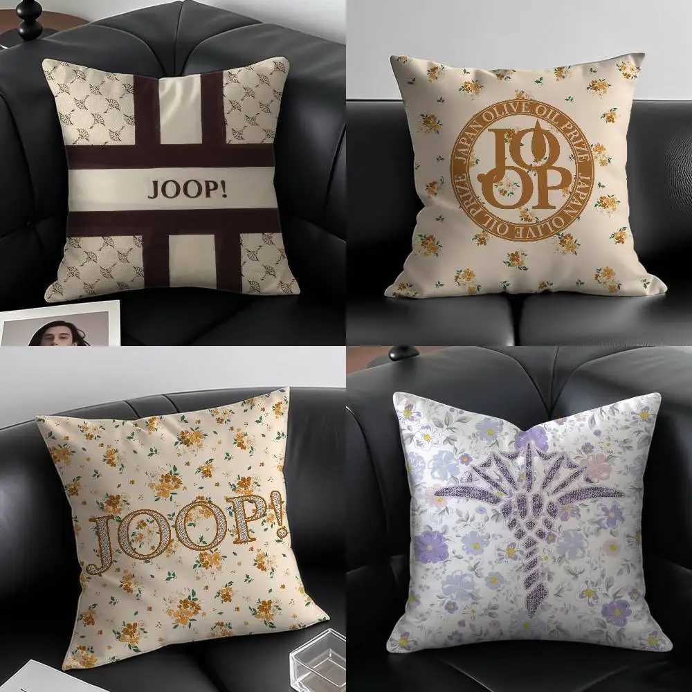 Joop Luxury Short Plush Cushion Cover Invisible Zipper Anti-dustmite Sofa Pillow CaseT260304