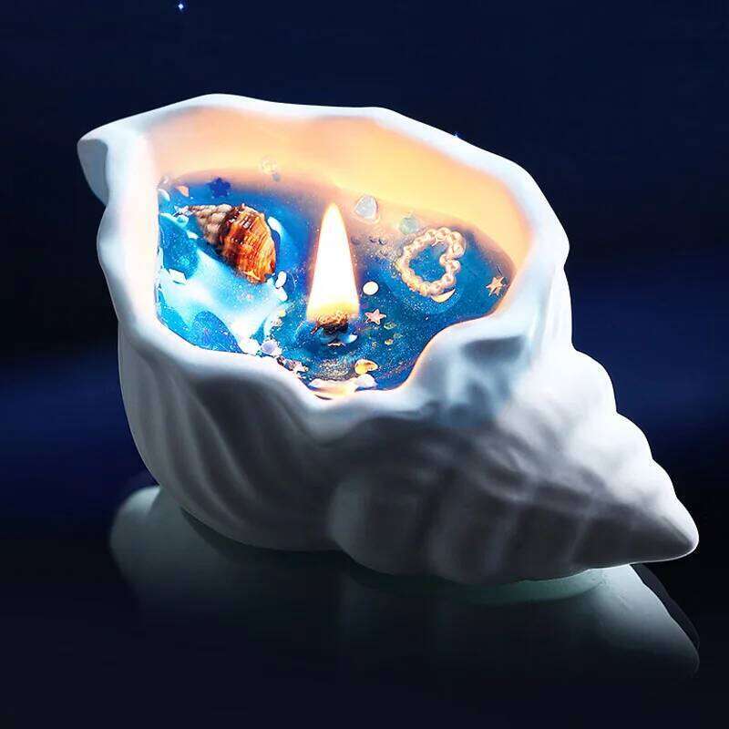 Aromatherapy Scented Gift Wholesale Premium Creative Handmade Birthday Companion Gel Wax Conch Shaped Candle Ornament W260304