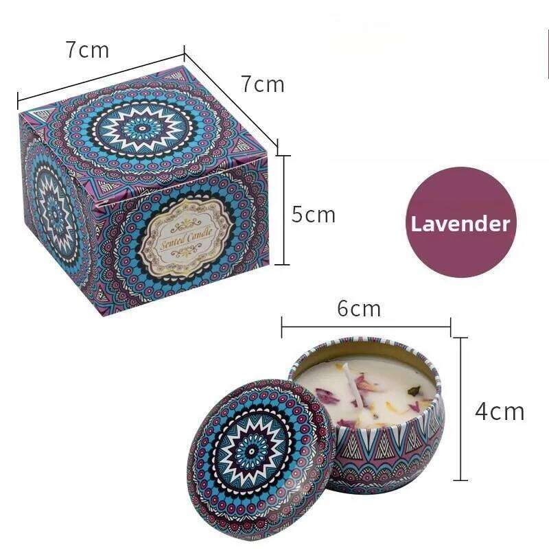 Dried Flowers Aromatherapy Essential Oils Candles Home Retro Non-toxic Bedroom Ornaments Wedding Souvenirs W260304