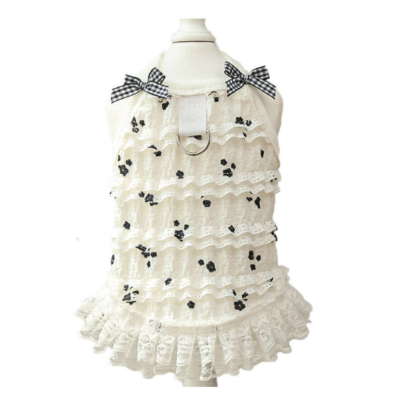 Famous brand Original Short Legged Spring Summer Layered Lace Vest Dog Clothes Cat Clothing Pet Supplies pupakaIK