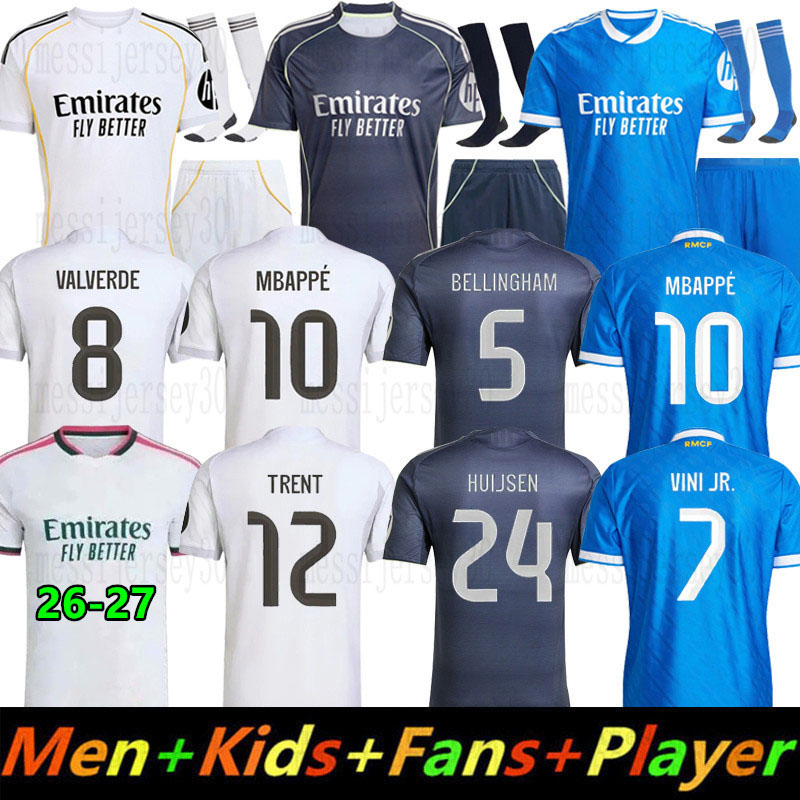 25 26 MBAPPE Reals MAdriD soccer jerseys BELLINGHAM VINI JR ENDRICK RealsMAdriD football shirt VALVERDE 2025 SPains 2026 RONALDO fans player men kids kit Camiseta UK