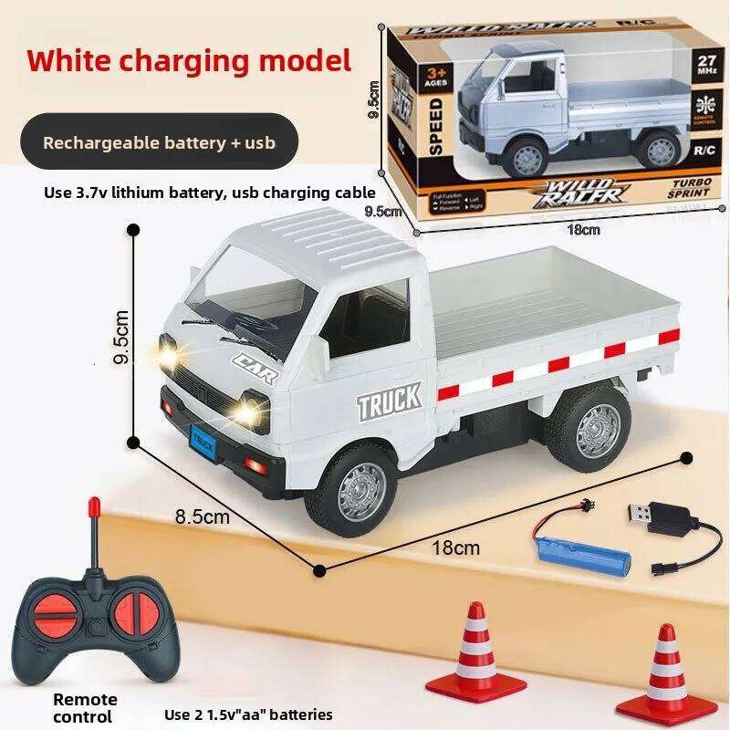 1:16 Scale Drift RC Truck 4WD High-Speed Remote Control Car Toys with LED Lights All-Terrain Tires Realistic Model Toy for Boys Z260303