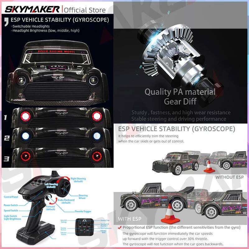 Racing 1/16 UD1604 UD1603 Ud1607 UD1608 RC High Speed 2.4G Brushless 4WD Remote Control Drift Car Toys For Boys Z260303