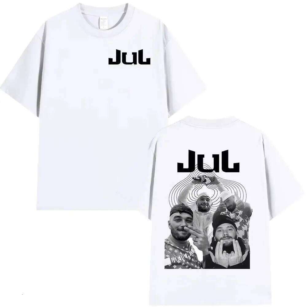 Fashion Hip Hop T-shirts Rapper Jul Alubm Graphic T-shirt Male Cotton Short Sleeves Print Casual Loose Streetwear Unisex H260304