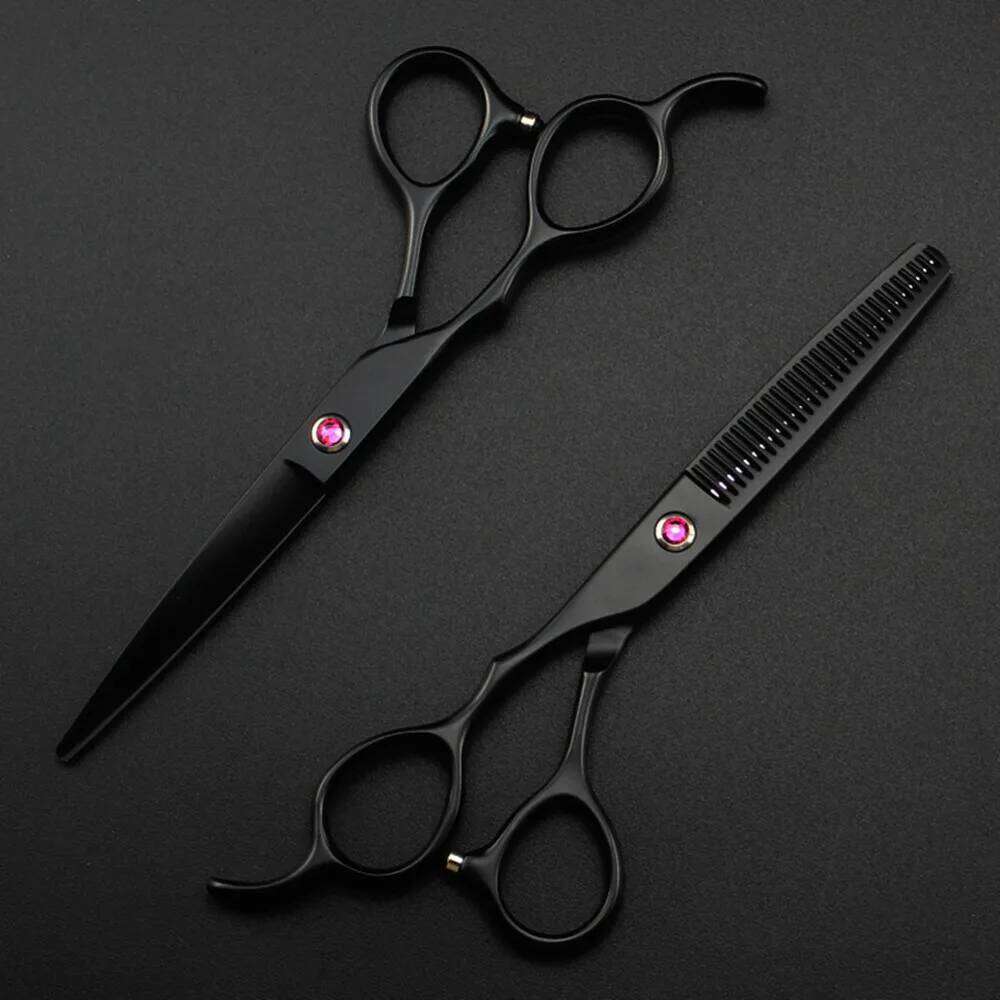 Professional JP440c 5.5 6 '' Left handed scissor Black hair haircut thinning barber cutting shears hairdresser scissors H260303