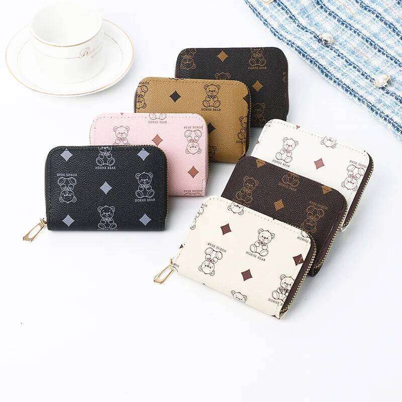 Hot Selling Kawaii Cat Wallet Children Cartoon Coin Purse Portable Money Card Holder Cute Animals Clutch Bag Girl Kids Gift C260304