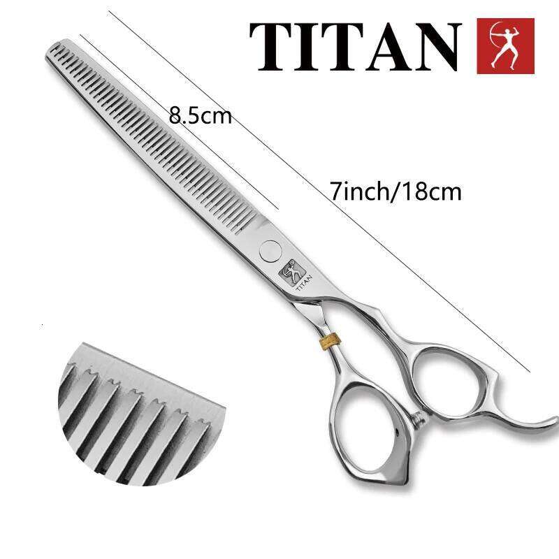 TITAN Hair scissors barber shear professional cutting scissor 7inch JP 440C stainless steel H260303