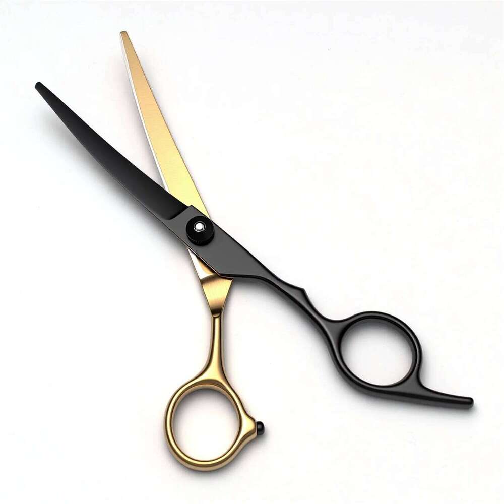 6" Professional Hair Styling Kit Includes Straight Curved Thinning Shears and Comb Stainless Steel Construction for Salon Home H260303