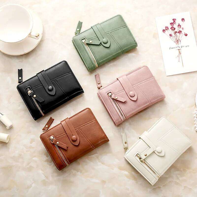 Women's Short Women Coin Purse Fashion Wallets Woman Card Holder Small Ladies Wallet Female Hasp Mini Clutch for Girl C260304