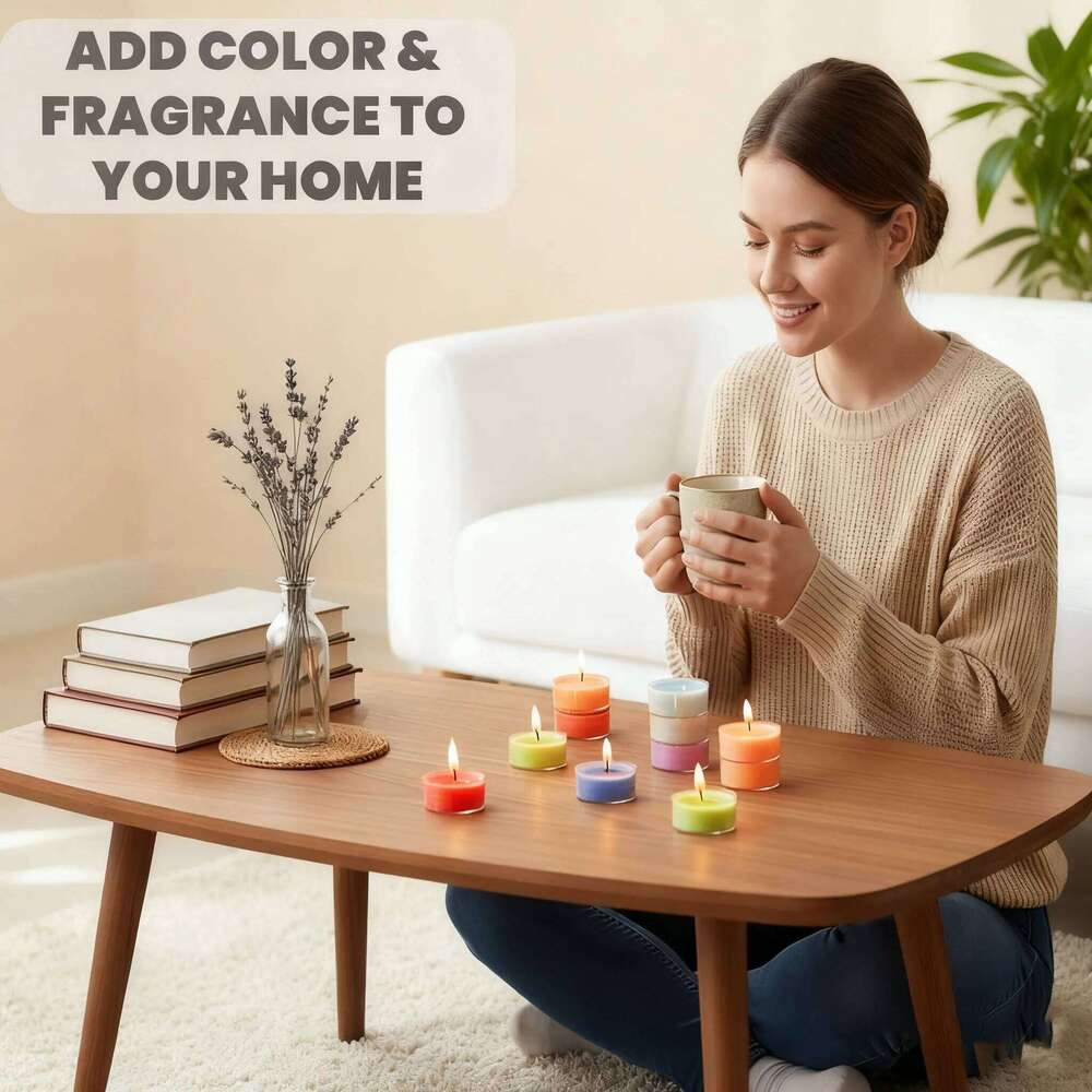 Glass Cup and Cone Scented Set of 6, Creative Aromatherapy Candle Gift for Home, Spa Relaxation Bathroom Decor, Romantic W260304