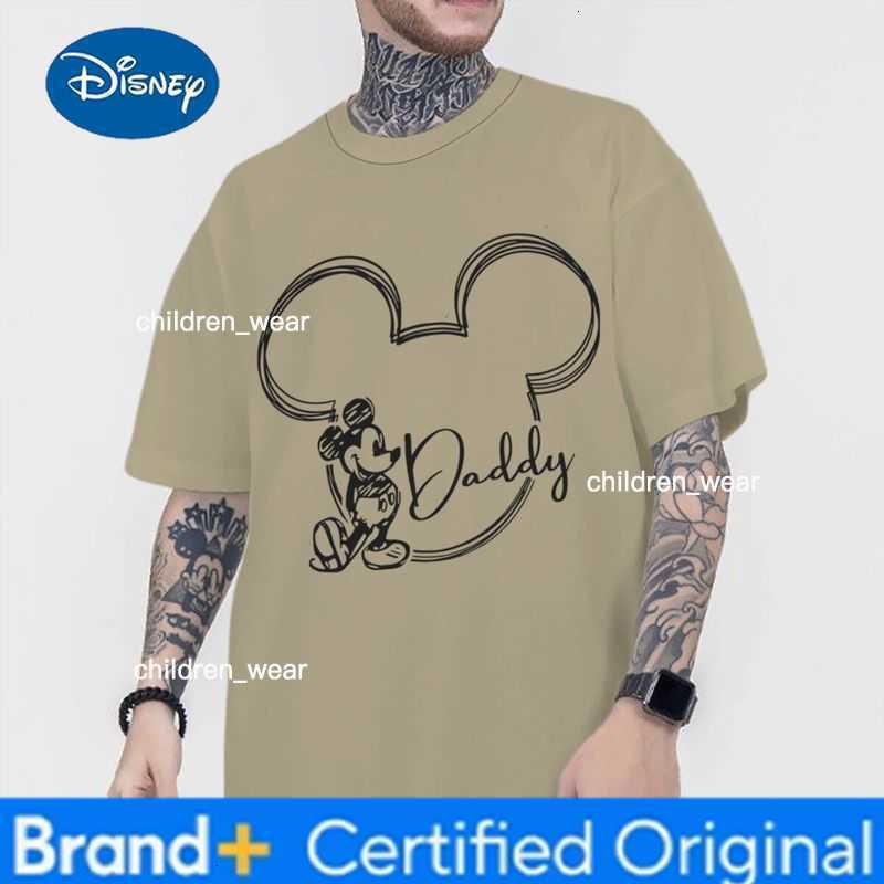 Disney New Mickey Minnie Couple T Shirts Cotton Valentines Day Cartoon Short Sleeve O Neck Tees Matching Outfits for Men Women H260304