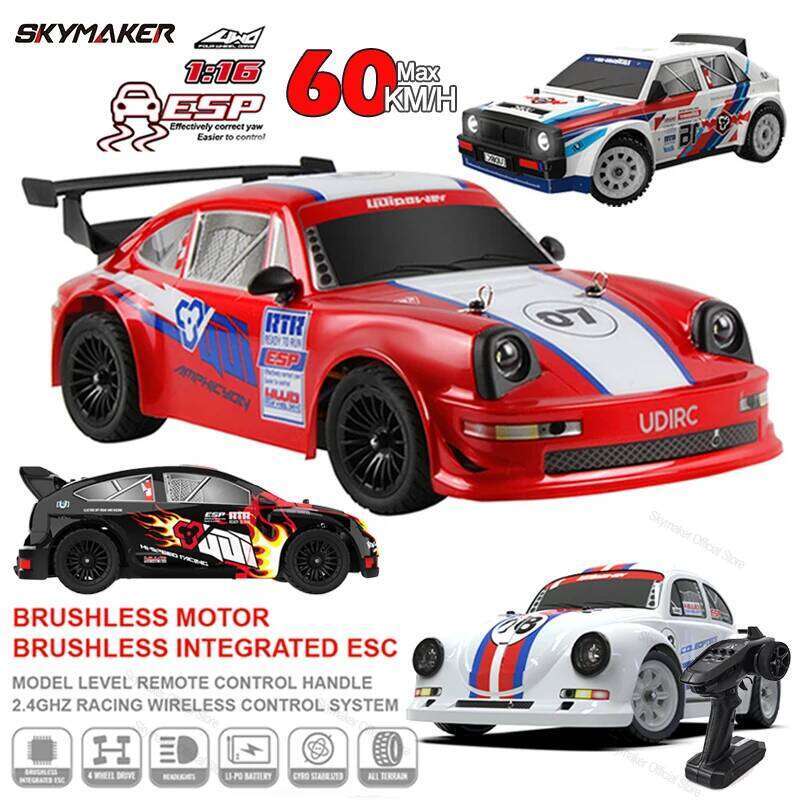 Racing 1/16 UD1604 UD1603 Ud1607 UD1608 RC High Speed 2.4G Brushless 4WD Remote Control Drift Car Toys For Boys Z260303