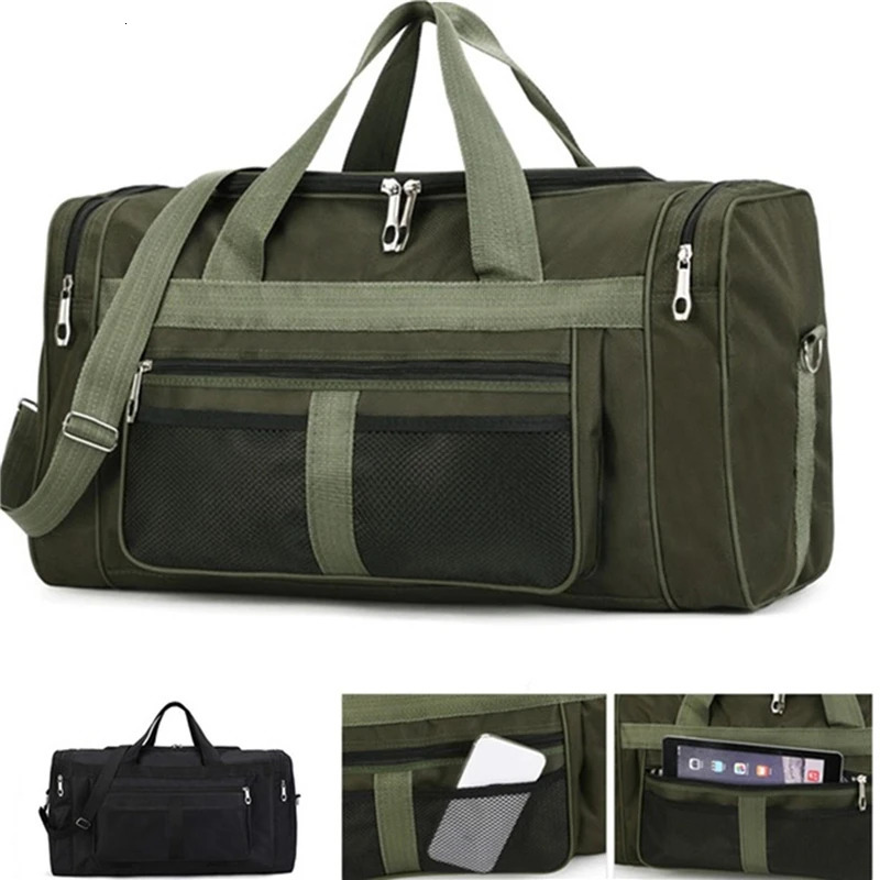 Women Men Nylon Travel Duffel Bag Carry On Luggage Bag Men Tote Large Capacity Weekender Gym Sport Holdall Overnight Bag Pouches260227