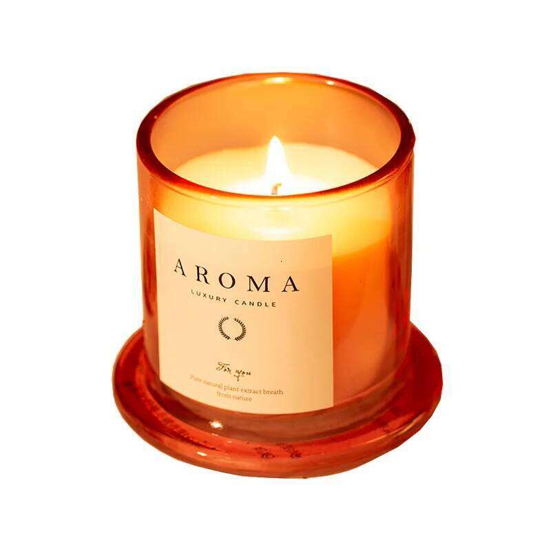 Bell Jar Glass Scented Candle - Gold Dome Floral Fragrance for Home Decor, Long-Lasting Natural Wax Aromatherapy with Decorative W260304