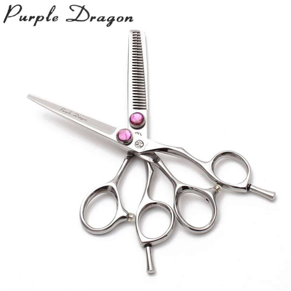 5" 5.5" 6" Titanium Purple Dragon Professional Hairdressing Cutting Shears Thinning Salon Hair Scissors Z9014 H260303