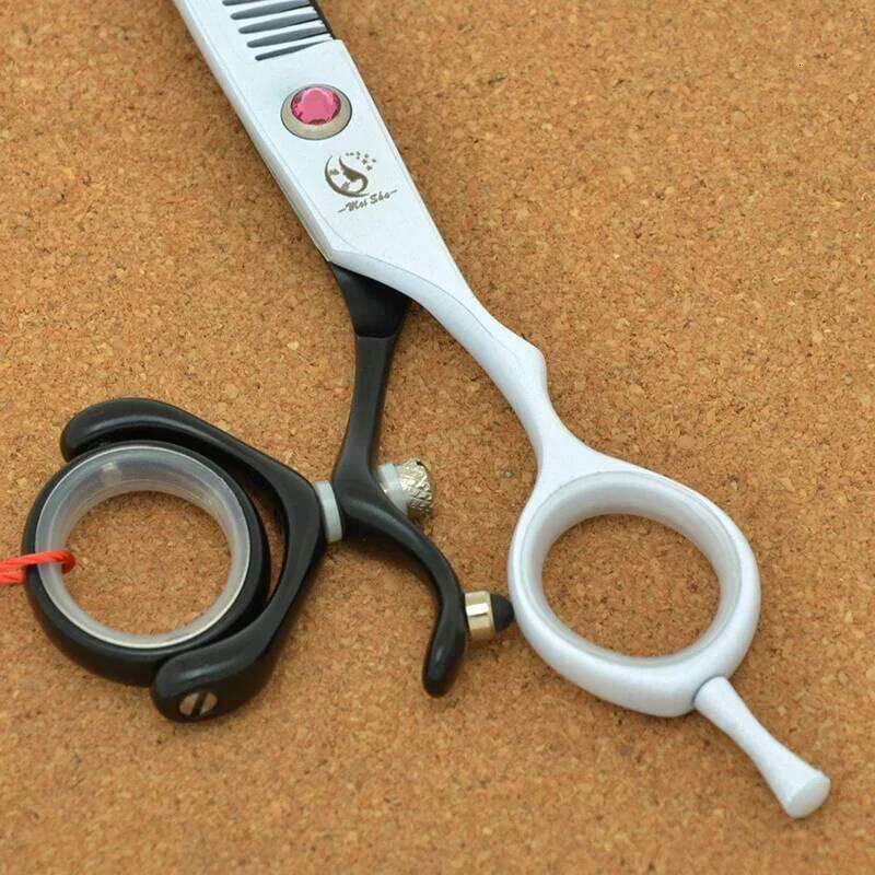 6.0" Meisha 360 Degree Rotation Barber Cutting Japan 440C Salon Hairdressing Thinning Scissors Hairstyle Shears A0120A H260303