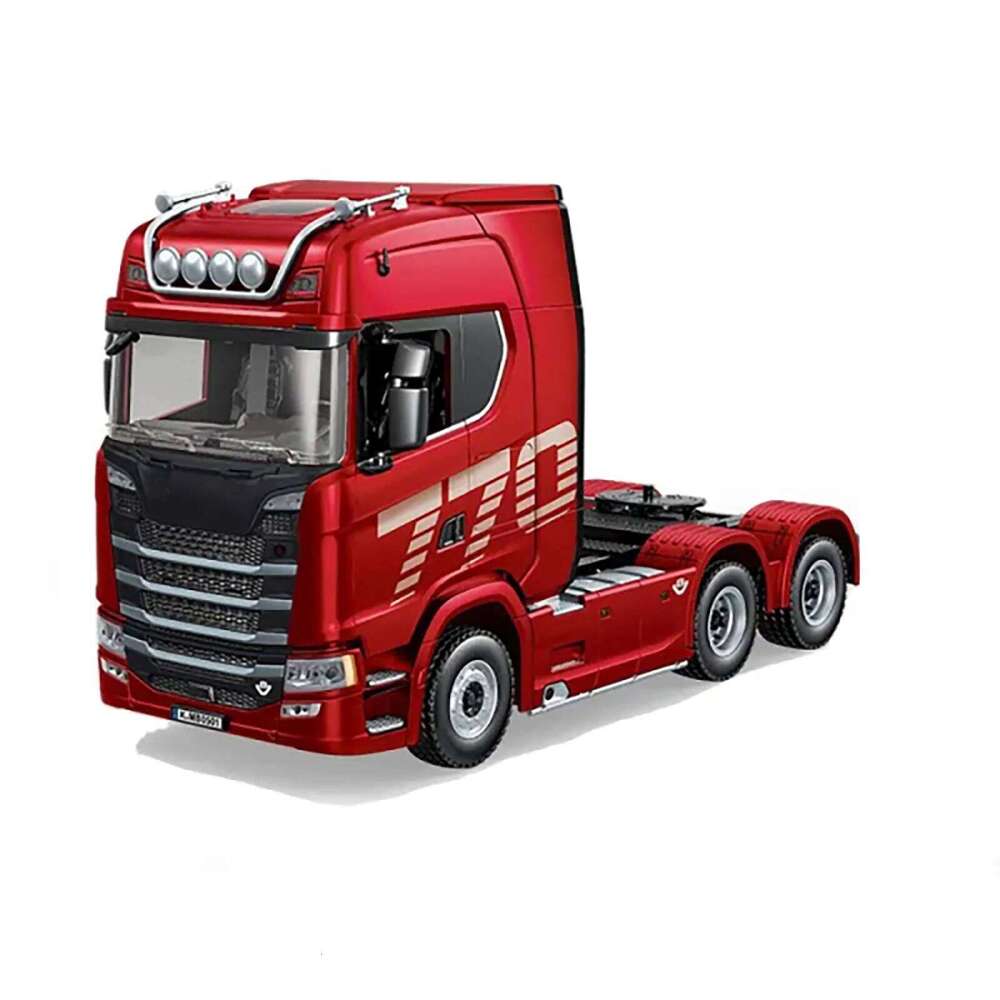 HUINA 1501 Car Head 770S V8 1/18 RC Alloy 19CH Engineering Trailer with Light and Sound Tractor Truck Toys Z260303