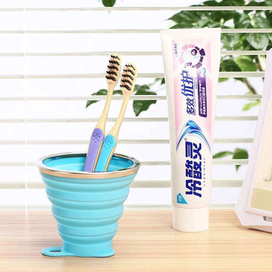 270ML Silicone Collapsible Camping Foldable Water Bottle Outdoor Travel Cups for Children Reusable Folding Mug S260303