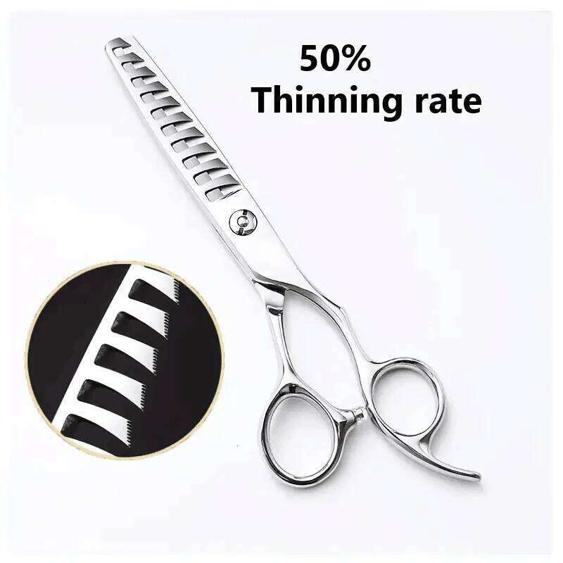 Professional Haircut Scissors, 6 Inch Cutting Scissors Hair Thinning Shears, Sharp And Durable Barber Hairdressing Tools H260303