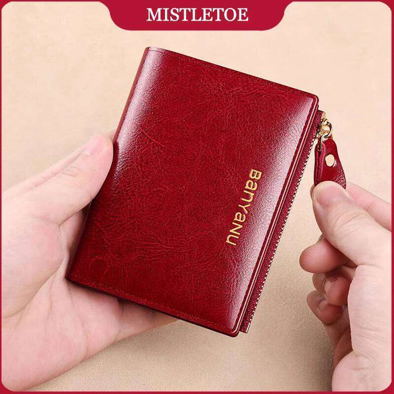 Anti RFID Woman Small Genuine Leather Purse 2025 New Design Ultra Thin Coin Wallet for Women Fashion Gifts C260304