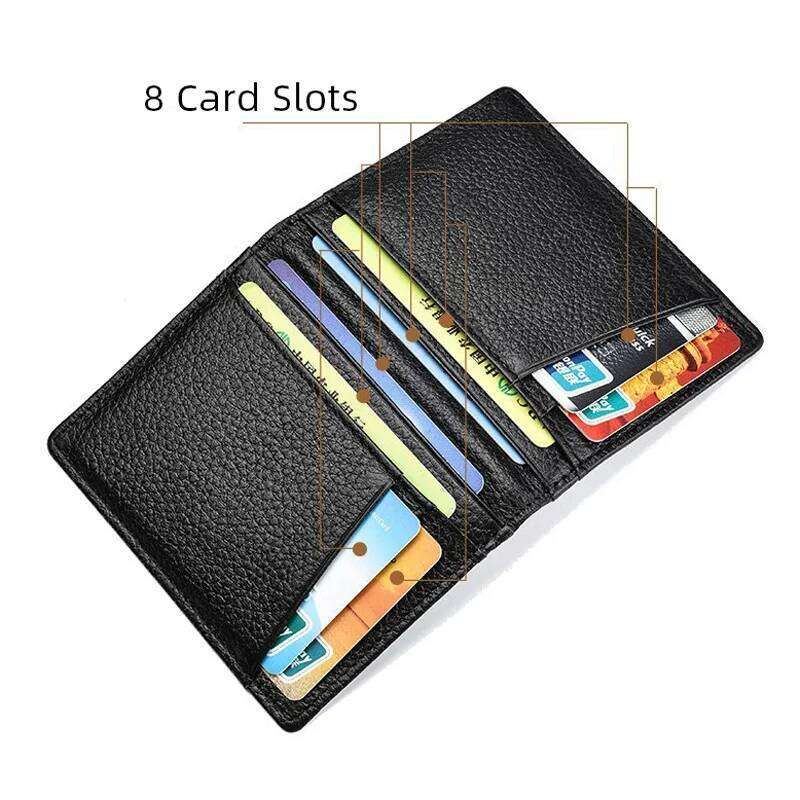 Super Slim Soft Genuine Leather Mini Credit Holder Wallets Purse Thin Small Card Holders Men Wallet C260304