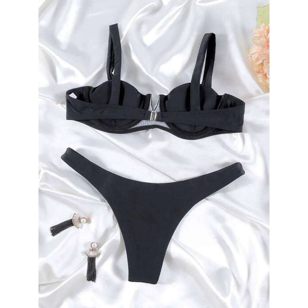 2025 Swimsuit Sexy Set Push Up Bikini Hollow Out Swimwear Bathing Suit Micro Bikinis Women Swimsuits Y260303