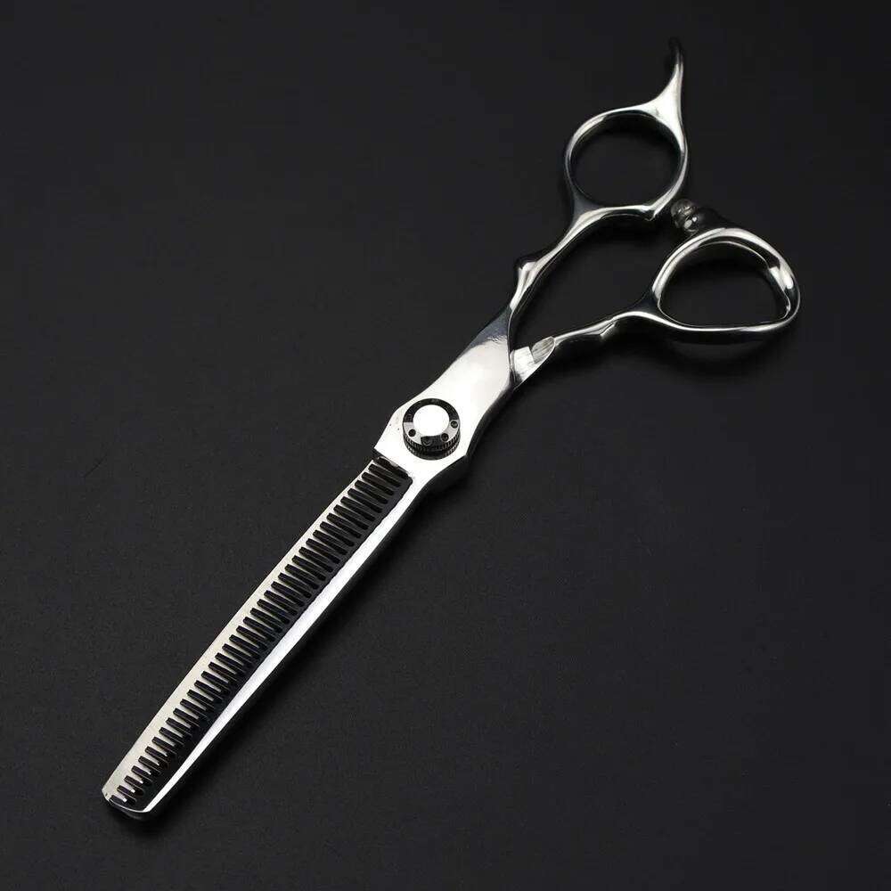 Professional Japan 440c steel 6.5 '' scissor Silver hair haircut thinning barber cutting shears hairdressing scissors H260303