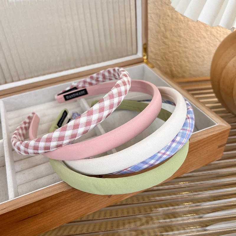 Thin Sponge Hairband 2024 Spring Summer Womens Girls Elegant Head Band Makeup Face Wash Hair Hoop Fashion Hair Accessories H260304 - view 7
