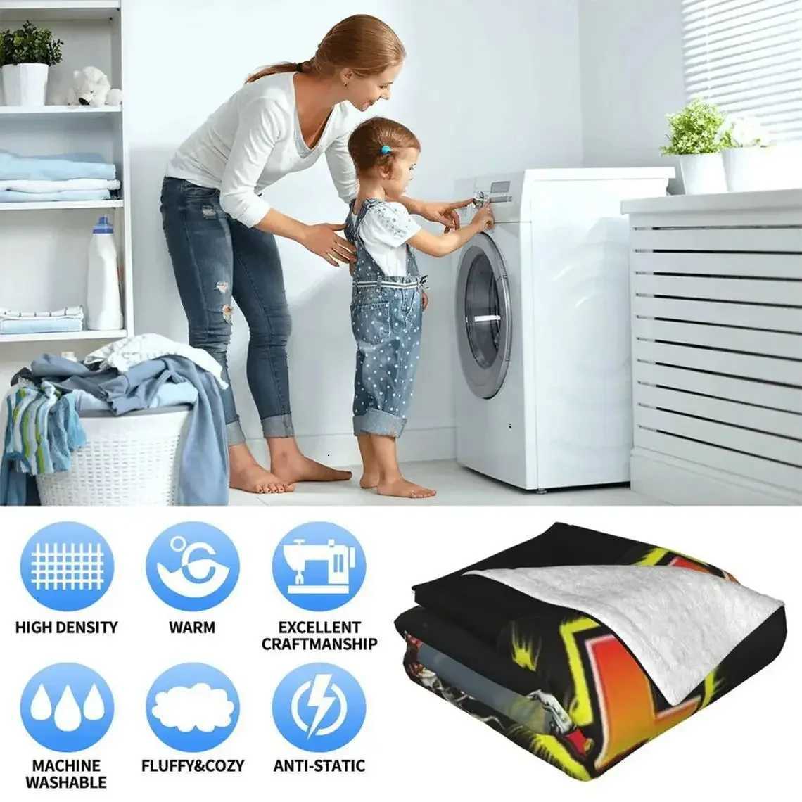 Luxury Flannel Blanket Soft Warm for Sofa Office Bed Travel CampingT260304