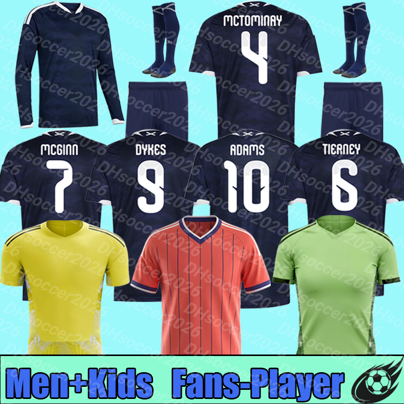 2026 World Cup Scotland Soccer Jersey home TIERNEY ROBERTSON scotland football shirt CHRISTIE McGREGOR McGINN McKENNA away pink men kids set goalkeeper men gk