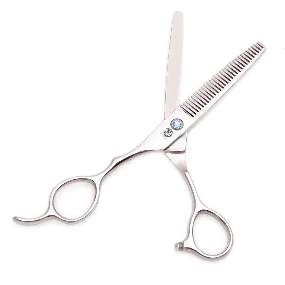 Left Hand Hairdressing Purple Dragon 6'' Barber Shop Cutting Shears Thinning Professional Hair Scissors Z8001 H260303