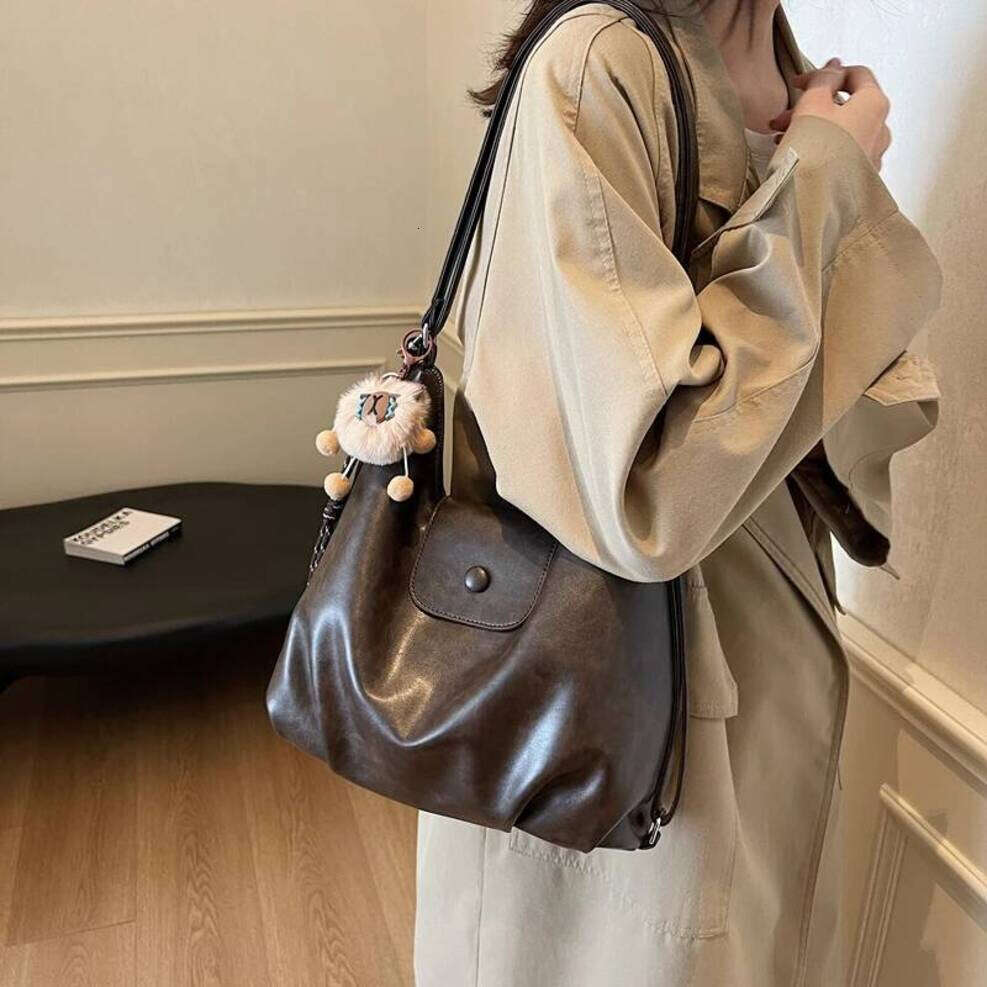 OLOEY New Fashion Luxury Women's Crescent Bag High Quality PU Leather Crossbody Waterproof Shouolder Multi Functional Tote Bag